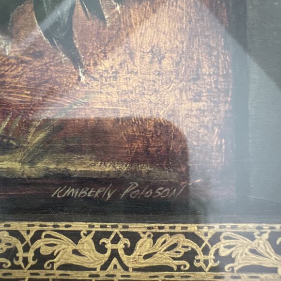 Mediterranean Rooster VII Framed Art Print 14x12 Kimberly Poloson Farm House EUC - Picture 13 of 13